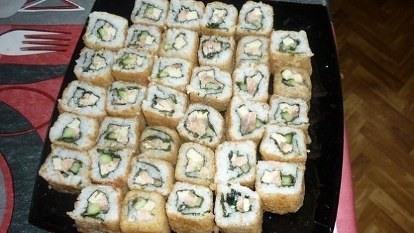 Темпурные роллы.Экономно, сытно, вкусно!Ингредиенты :- Рис (самый простой круглый ) -1 стакан- ...