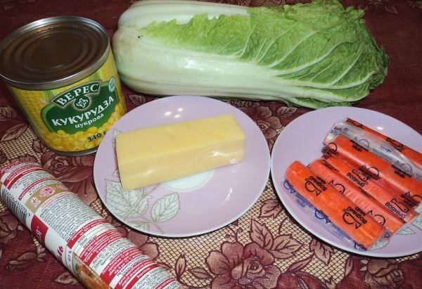Салат с пекинской капустой и крабовыми палочками.Пекинскую капусту я открыла для себя совсем ... - 2