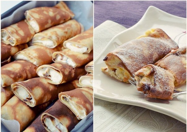 Австрийские блинчики с творогом.Ингредиенты:Тесто:140 г муки2 яйца1 желток1/2 пакетика ванильного ...