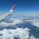 Italian Alpy))) pod krylom samoleta)))    