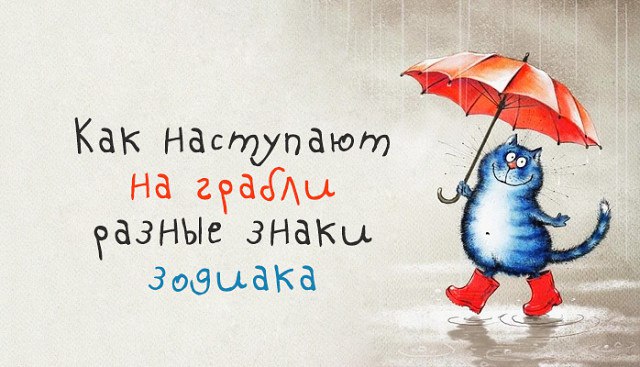 Но разные знаки зодиака предпочитают наступать на грабли по-своему. Жизненное юмористическое и очень ...