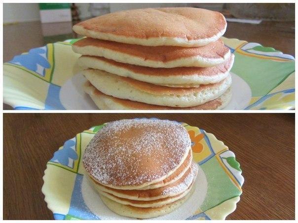 Панкейки. Мягкие, пышные. Очень нежные и вкусные. 1. Взбить венчиком в тарелке 2 яйца и поставить на ...