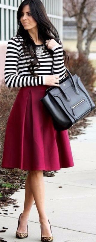 Marsala skirt. - 10