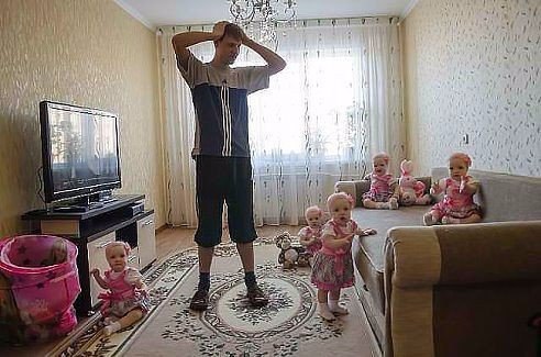 Где здесь Маша?Где здесь Даша?Да, везет тебе, папаша!!!))