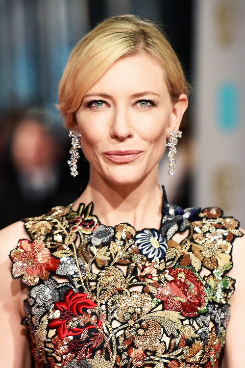 Cate Blanchett attends the EE British Academy Film Awards at The Royal Opera House on February 14, ...