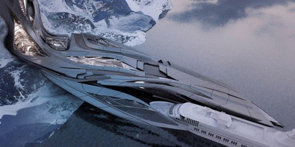 САМЫЙ оригинальный проект века: порт у берегов Антарктики.Ученик Захи Хадид, студент Венского ... - 2