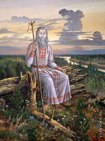 Бурьяном заросли забытые дороги, Под пологом дубов туманный полумрак. У сломаных ворот, согбенный и ...