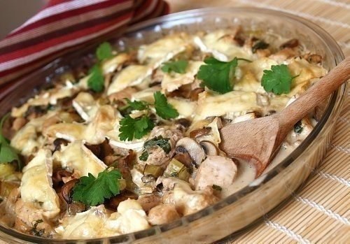 Куриное филе с грибами и сливками.Ингредиенты:- 1 кг куриного филе- 7 - 8 шт. шампиньонов- сливки 10 ...
