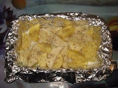 Куриные голени с картошкой в фольге в духовке.Просто, сочно, вкусно!Отличный семейный ... - 4