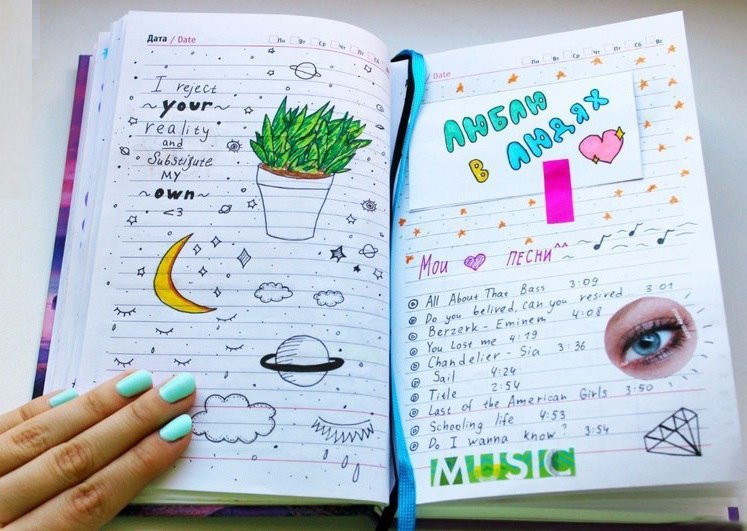 Идеи для личного дневника (ЛД) - 72 фото оформления дневника для девочек, советы и украшения