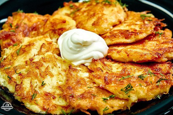 ДРАНИКИ.Ингредиенты- картофель 6 шт.- яйца куриные 1 шт.- мука 2 ч.л.- сметана 150 г- специи по ...