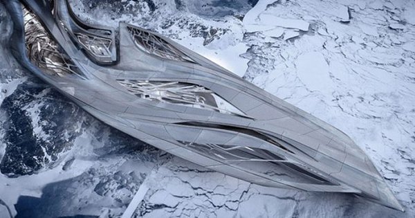 САМЫЙ оригинальный проект века: порт у берегов Антарктики.Ученик Захи Хадид, студент Венского ...