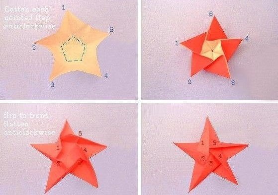 Схема создания оригами 