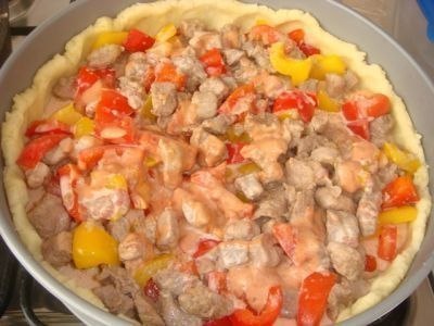 Открытый мясной пирог.Ингредиенты:Для теста:200 гр. картофеля,200гр. муки,1 яйцо,50гр. сливочного ... - 5