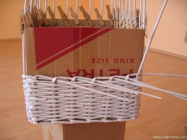 Плетем корзинки из газет. - 8