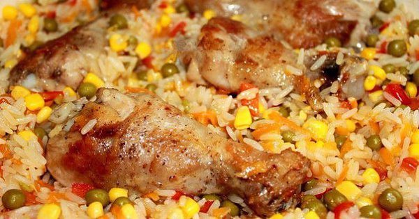 Курица с рисом и овощами по-каталонски. Обожаю готовить курицу с рисом по этому рецепту. Аромат во ... - 6
