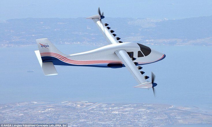 NASA построит самолёт X-57 с 14 электрическими двигателями. Национальное управление по ...