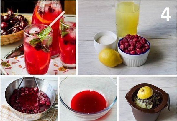 5 рецептов ЛИМОНАДА для жарких дней! 1. Вишневый лимонад Ингредиенты на кувшин 1,5 л: 1 крупный ... - 4