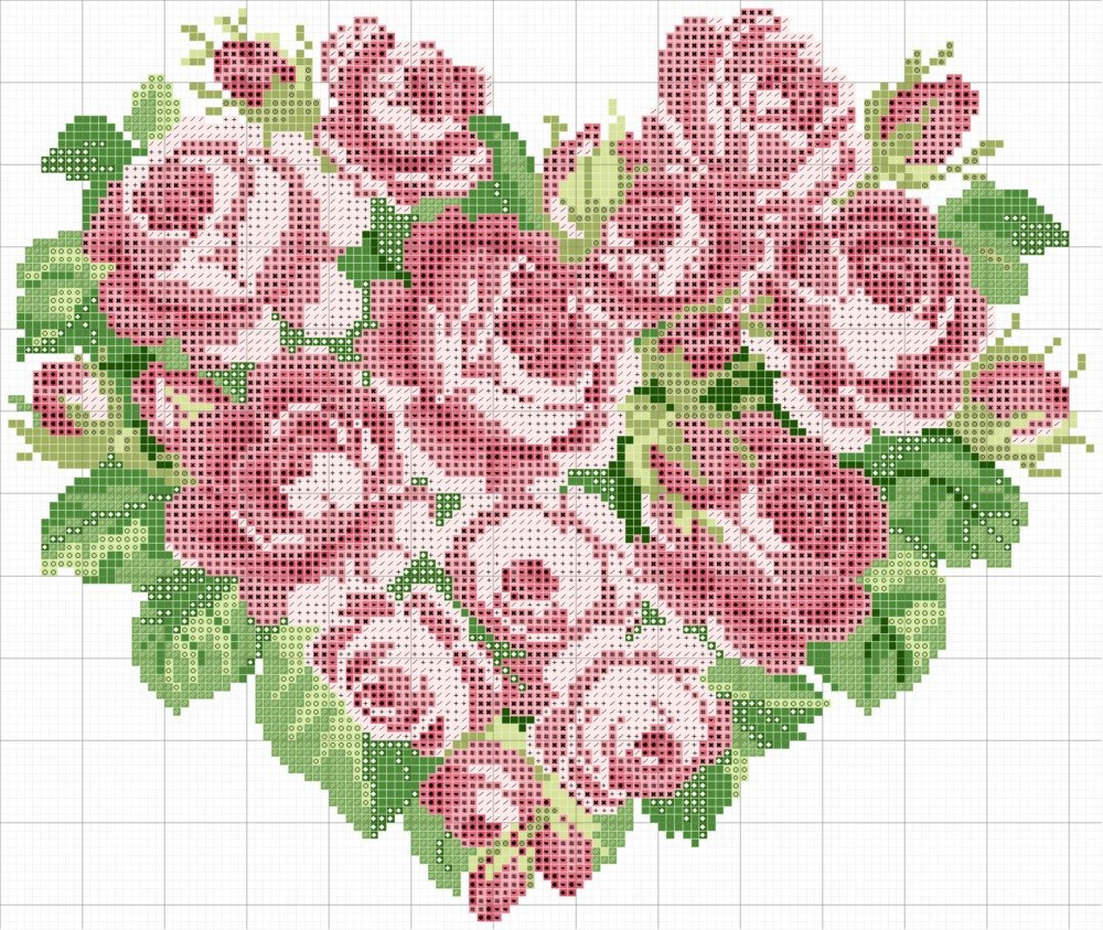 Вот такие символы любви можно вышить крестиком, оформить в мини-рамки и украсить, например, камин. - 2