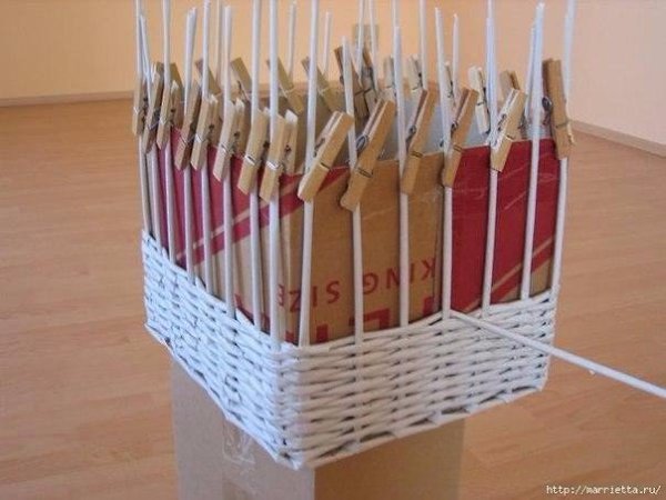 Плетем корзинки из газет. - 6