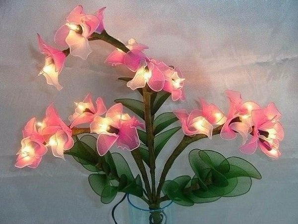 Цветочные мотивы в ночниках.. Вы удивитесь! Но такую красоту можно сделать своими руками. Для этого ... - 7