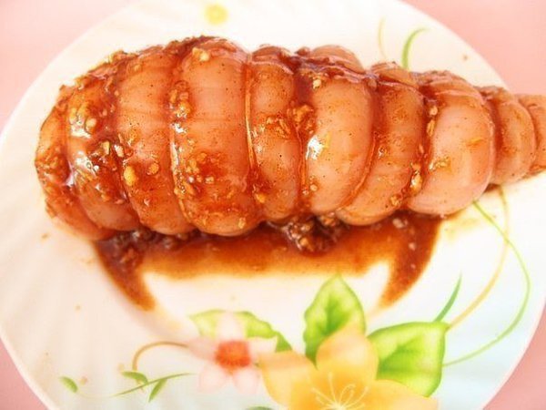 Куриная пастрома. Ингредиенты: 1 шт. грудка куриная (без кости) 2 ст. молоко коровье 3 ч.л. соль 1 ... - 5