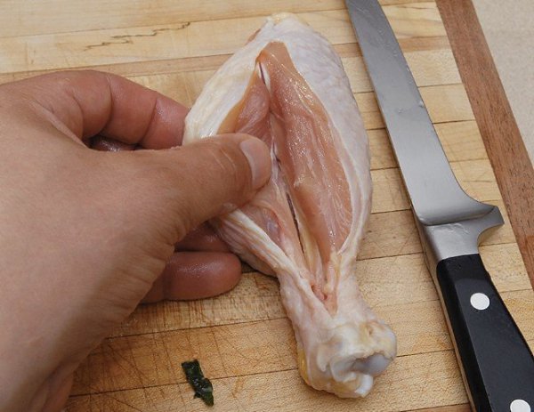 Фаршированные куриные голени.Простой способ приготовить сочную курицу без ... - 5