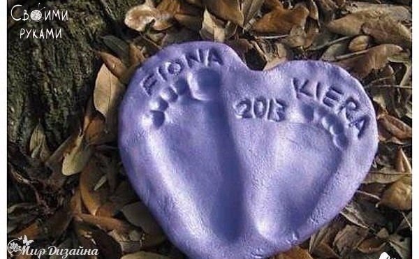 Отпечатки из соленого теста.Рецепт №1 - для простых поделок.200 г = ( 1 стакан) муки200 г = (0,5 ... - 6