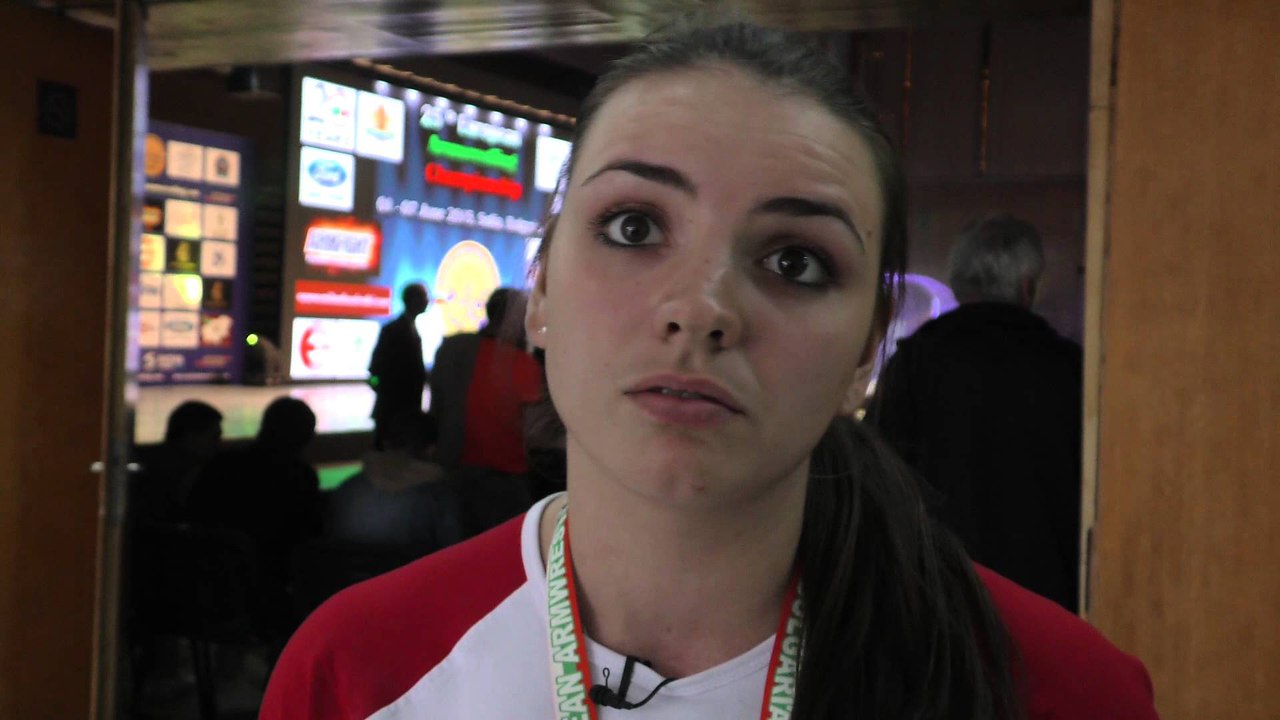 Voronina Viktoria from Russia on European Championship 2015