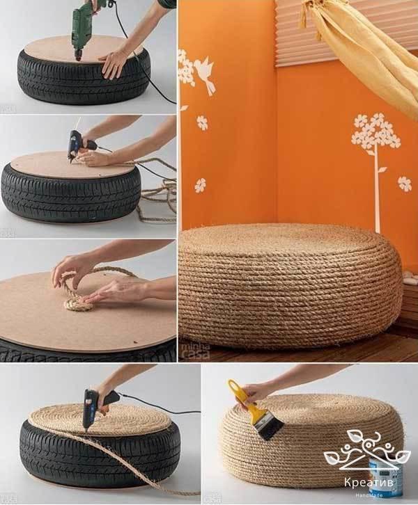 Пуфик из ничего....Нравится? Ставь лайк!