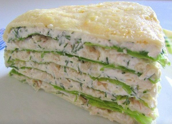 Замечательный закусочный торт из нежной куриной грудки! Гости будут спрашивать рецепт! БЕЛКОВЫЙ ТОРТ ...