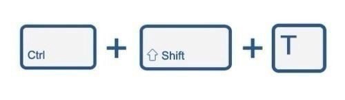     ?  !  Ctrl-Shift-T    .