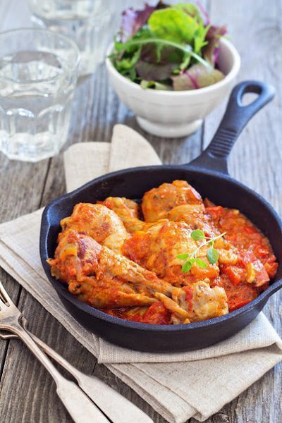 Курица с горчицей и сладким перцем. Очень вкусная получилась, и соус фантастически прекрасный. Вам ...
