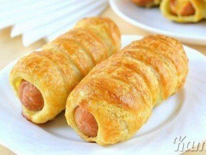 Рецепт на скорую руку. Сосиски в тесте.Простая и неизменно вкусная выпечка с ... - 7