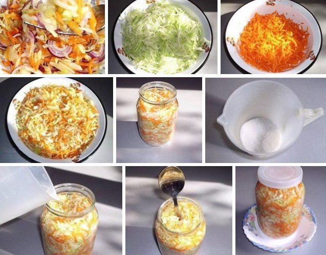 Вкусная капустка за сутки. Несколько лет назад коллега по работе принесла нам баночку этой капустки. ...