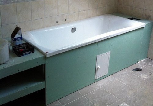 Экраны и каркасы для ванной: изготовление и установка самостоятельно. Для того чтобы скрыть все ... - 3