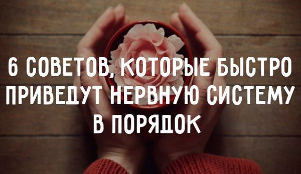 6 советов, которые быстро приведут нервную систему в порядок.Забирай себе и пользуйся этими ...