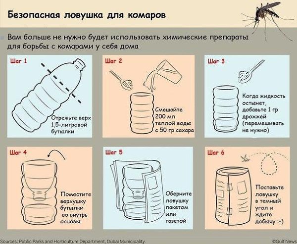 Как самостоятельно сделать безвредную ловушку для комаров.Если у вас нет под рукой привычных средств ...