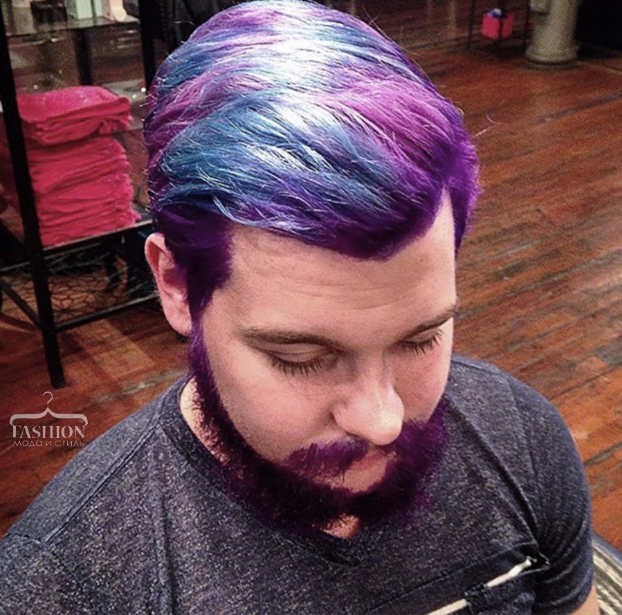 Фиолетовые Волосы Мужские