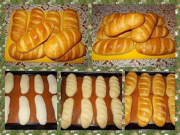 Вкусные домашние батоны — мягкие и воздушные, а корочка батона получилась тонкой и хрустящей. ...