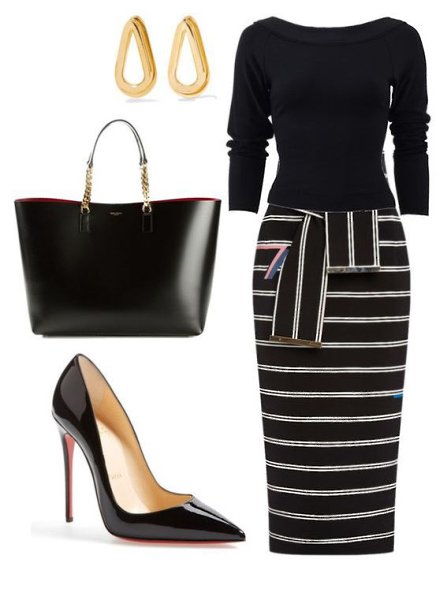 Стильные идеи с юбкой - карандаш! Сохрани себе! - 4