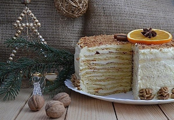 Творожный торт. Этот нежный и очень вкусный домашний торт всегда на моем праздничном столе. Вам ...