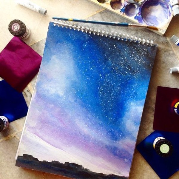 Акварели 14-летней художницы под ником Jinerart.#творчество@ideas.life - 5