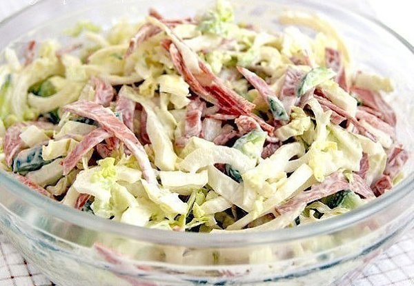 6 салатов с ПЕКИНСКОЙ КАПУСТОЙ. 1. Салат