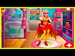 Super Barbie Sauna Realife. Spa games for girls.