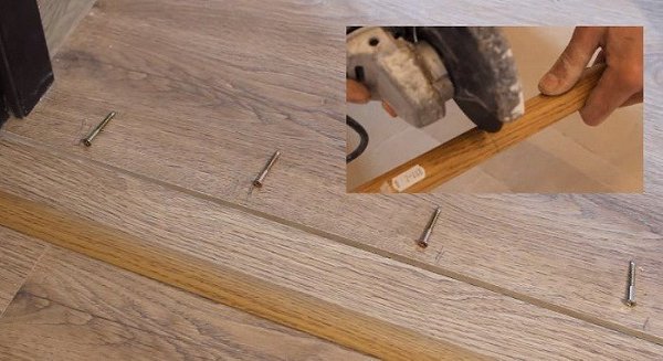 Установка порога межкомнатной двери. В современных квартирах, домах установка межкомнатных дверей ... - 4