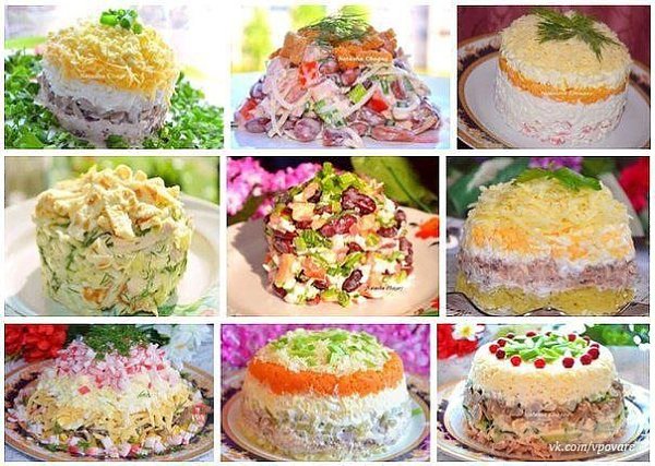 9 РЕЦЕПТОВ САМЫХ ВКУСНЫХ САЛАТОВ ОТ НАТАЛЬИ ЧАГАЙ.( Все салаты готовятся очень легко и быстро! ) И ...