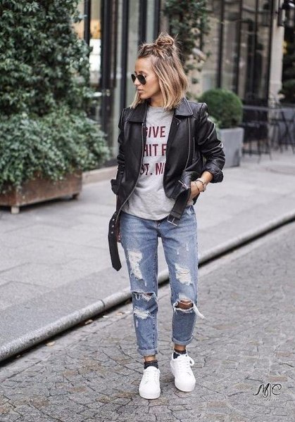 Street Style. Leather Jacket. - 7