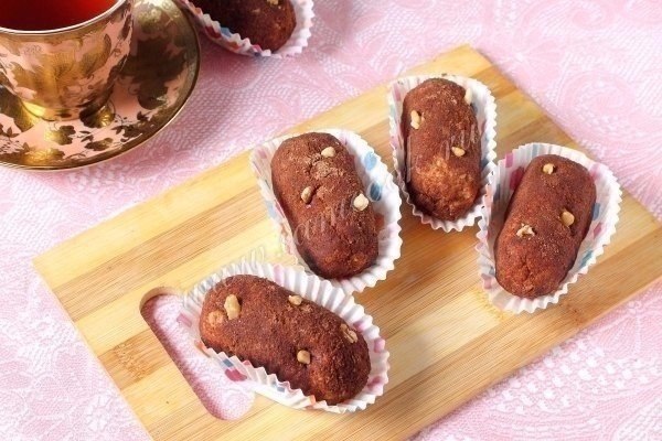 Пирожное «Картошка» из печенья.Этот вариант пирожного
