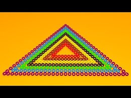 Toddlers learn colors. Learning videos for kids with 3D olor Triangle Car Tires.